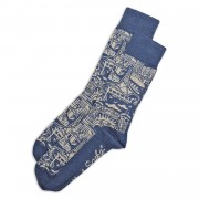 Socks | Melbourne | Navy Marle | Australian Cotton